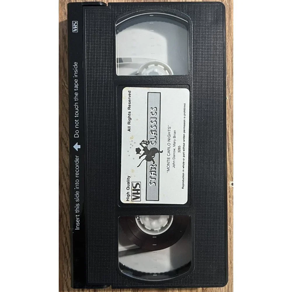Monte Carlo Nights VHS 1986 1934 Film John Darrow Mary Brian RARE Vintage